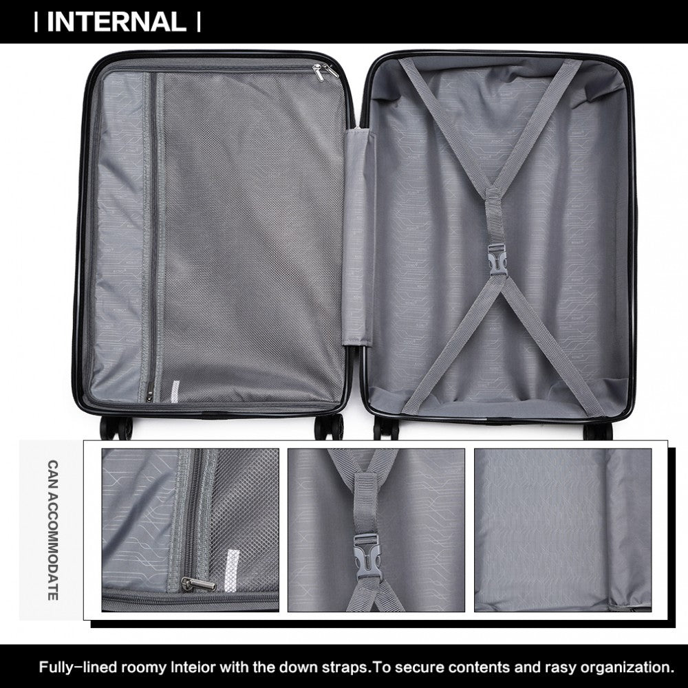 Kono 28" Hard Shell Suitcase – Bright & Durable PP Luggage (Classic Collection) - K2092L