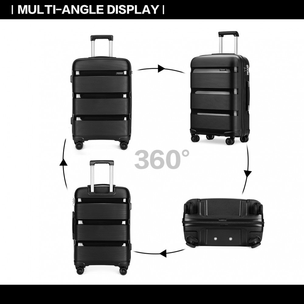 Kono 28" Hard Shell Suitcase – Bright & Durable PP Luggage (Classic Collection) - K2092L