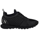 PHILIPP PLEIN A17S MSC0776 PLE067N 291 BLACK/NICKEL TRAINERS UK 8.5