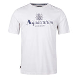 Aquascutum ACTIVE BIG LOGO T-SHIRT FW23 TS001 24 White T-Shirt Mens S