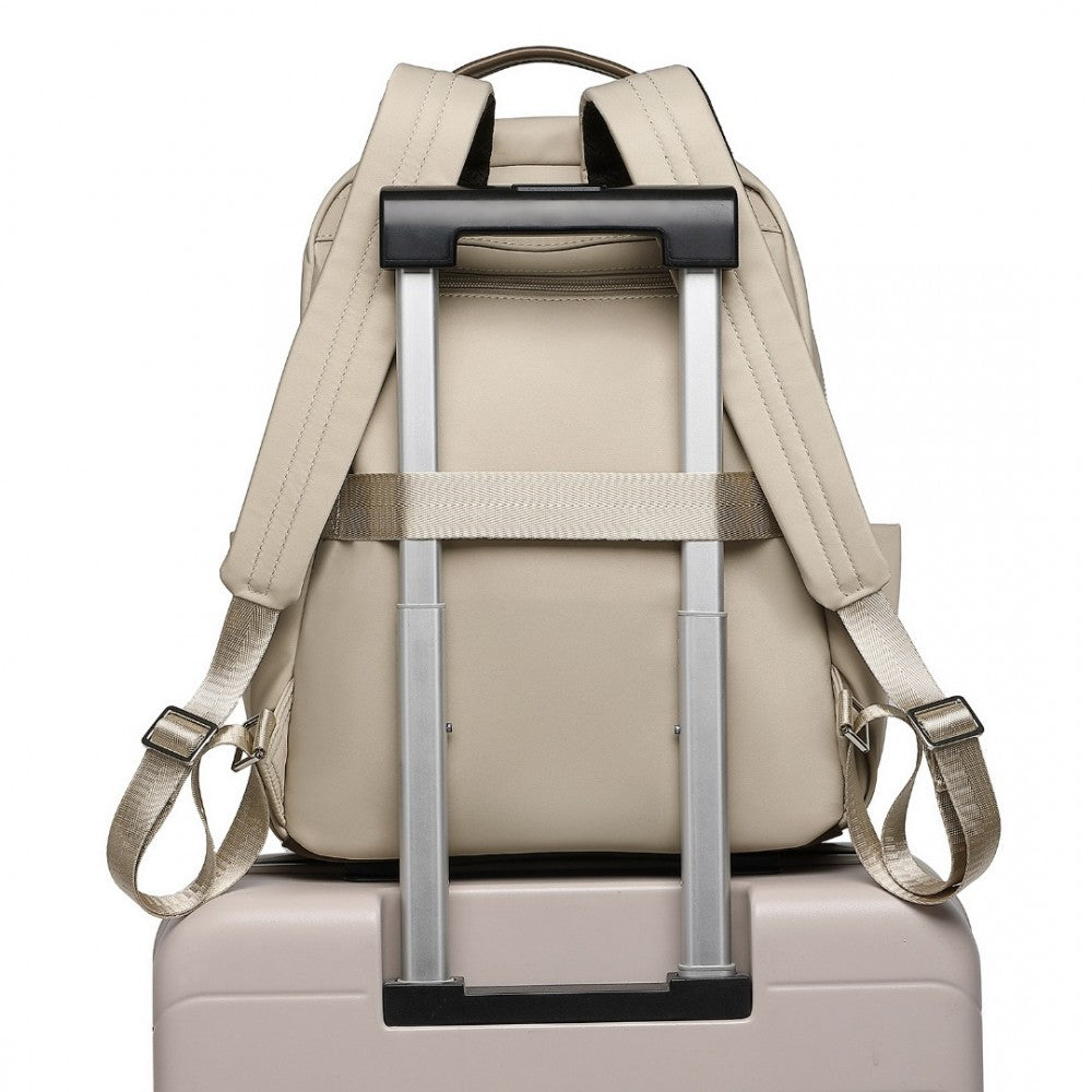 Miss Lulu Stylish Women’s Backpack with Laptop Sleeve, Multiple Pockets and Trolley Sleeve - BPM2431