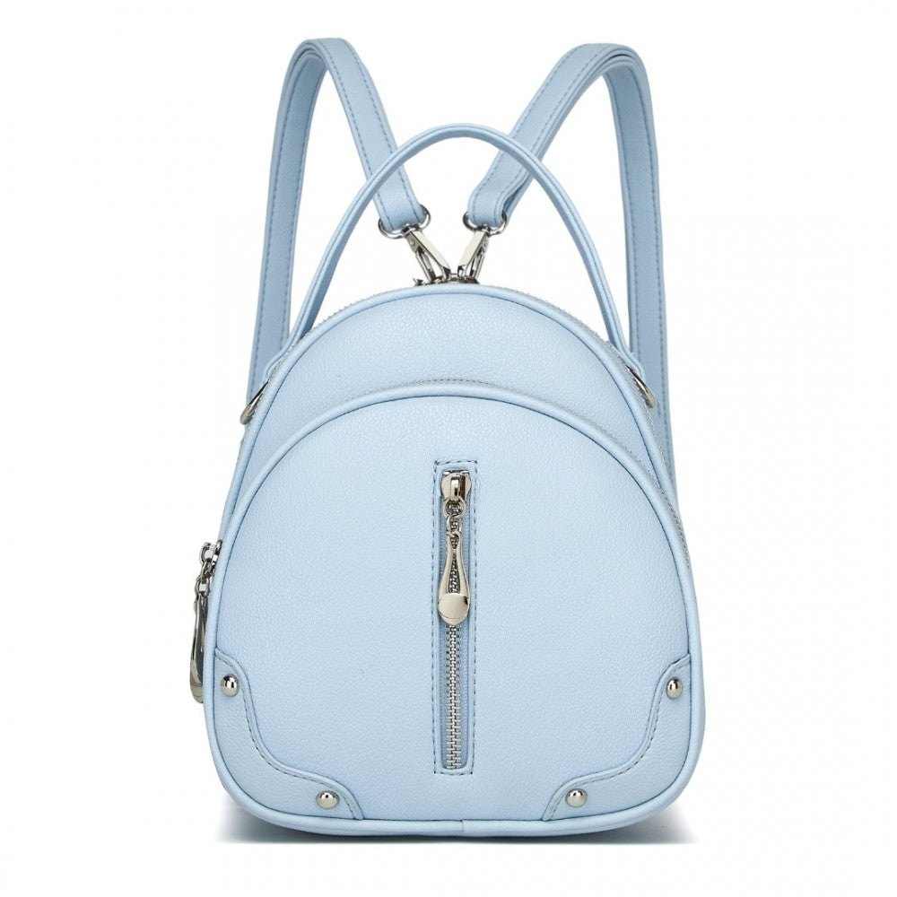Miss Lulu Mini Convertible Backpack – PU Leather 3-in-1 Handbag, Crossbody & Shoulder Bag for Women - BPM2450
