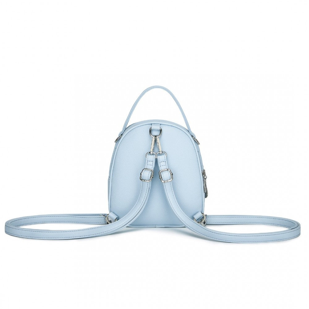 Miss Lulu Mini Convertible Backpack – PU Leather 3-in-1 Handbag, Crossbody & Shoulder Bag for Women - BPM2450