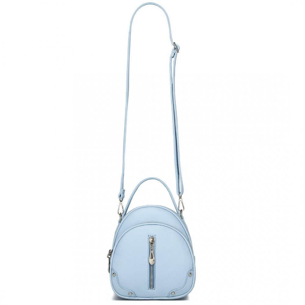 Miss Lulu Mini Convertible Backpack – PU Leather 3-in-1 Handbag, Crossbody & Shoulder Bag for Women - BPM2450