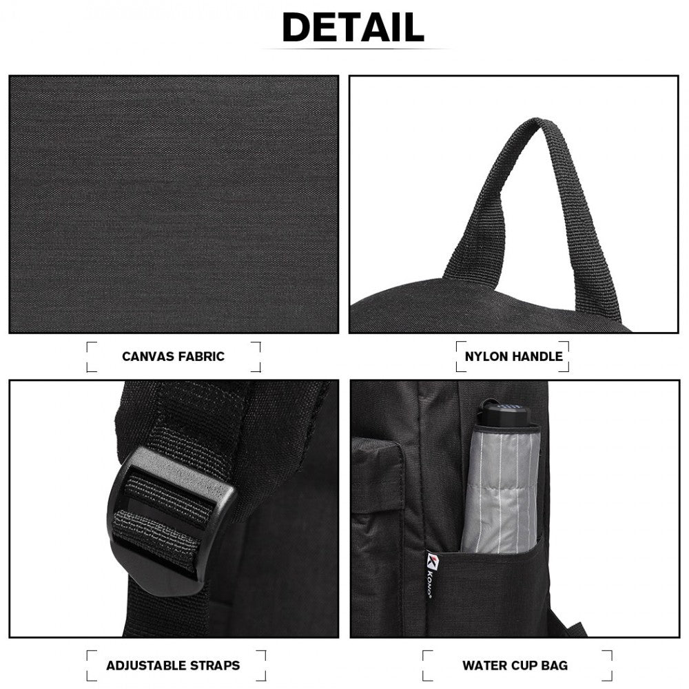 Kono Durable Polyester Everyday Backpack - E1930