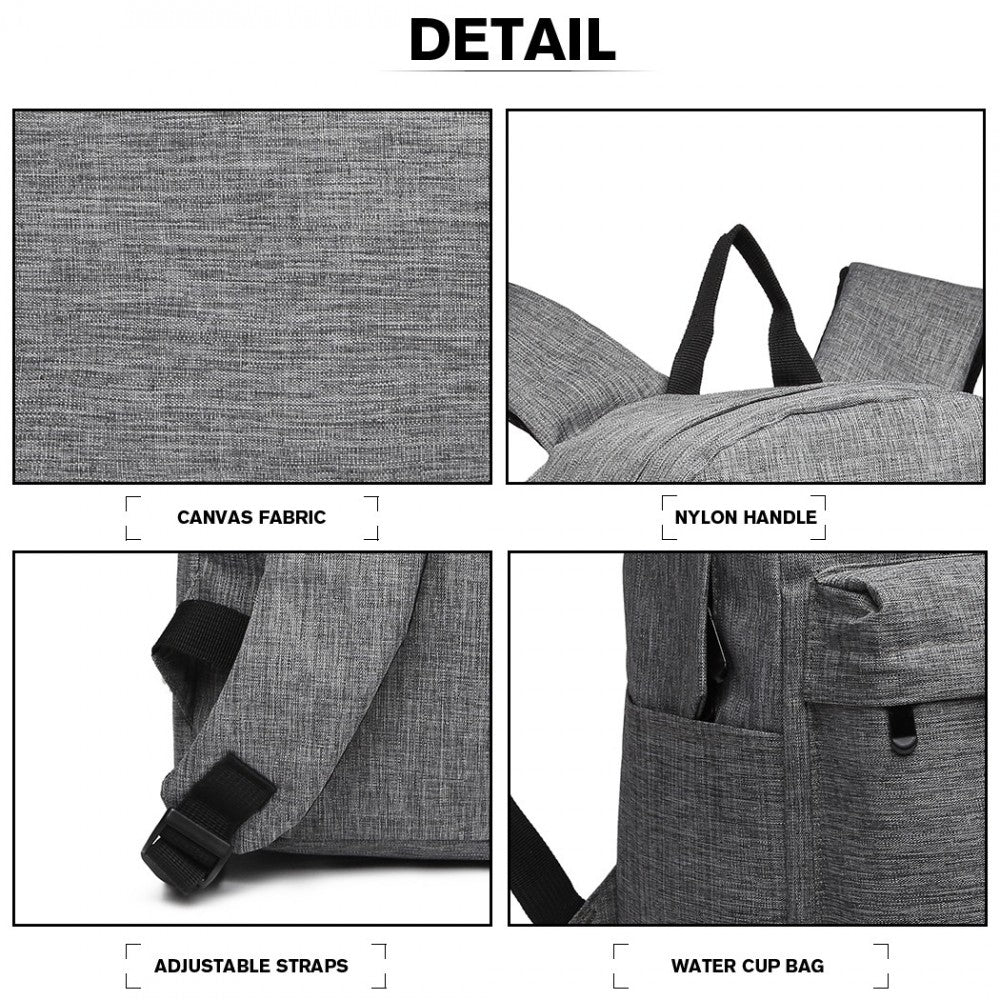 Kono Durable Polyester Everyday Backpack - E1930