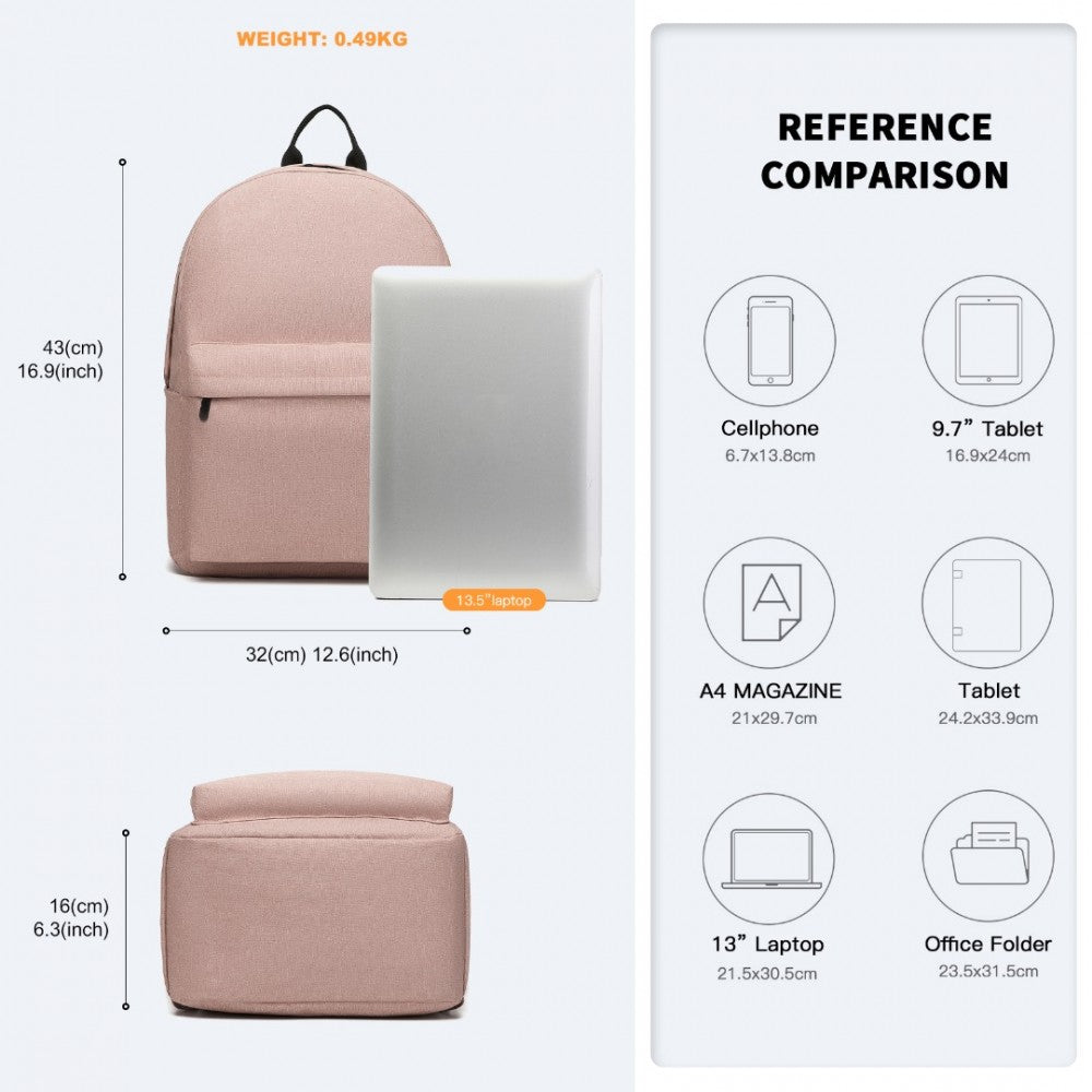 Kono Durable Polyester Everyday Backpack - E1930
