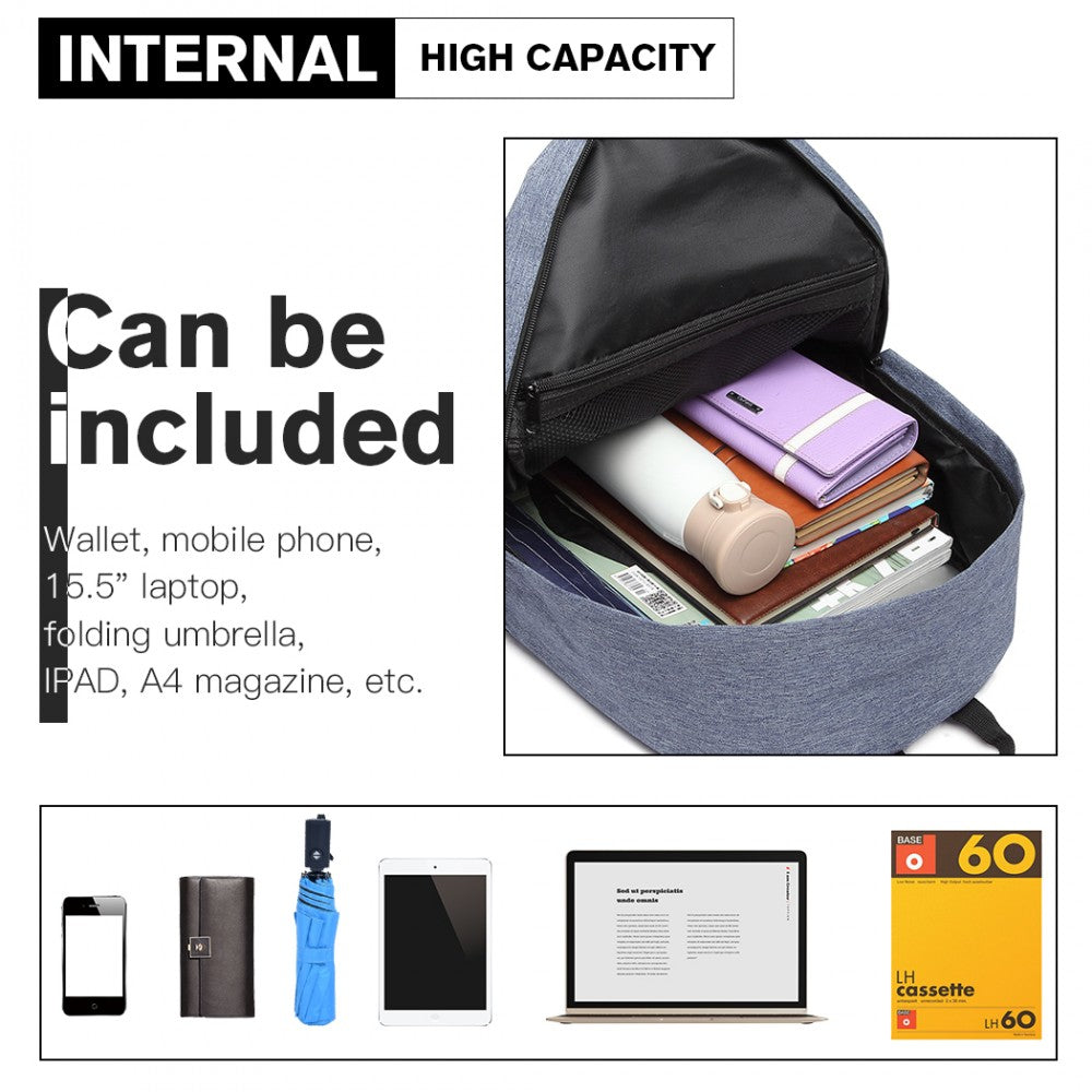 Kono Durable Polyester Everyday Backpack - E1930