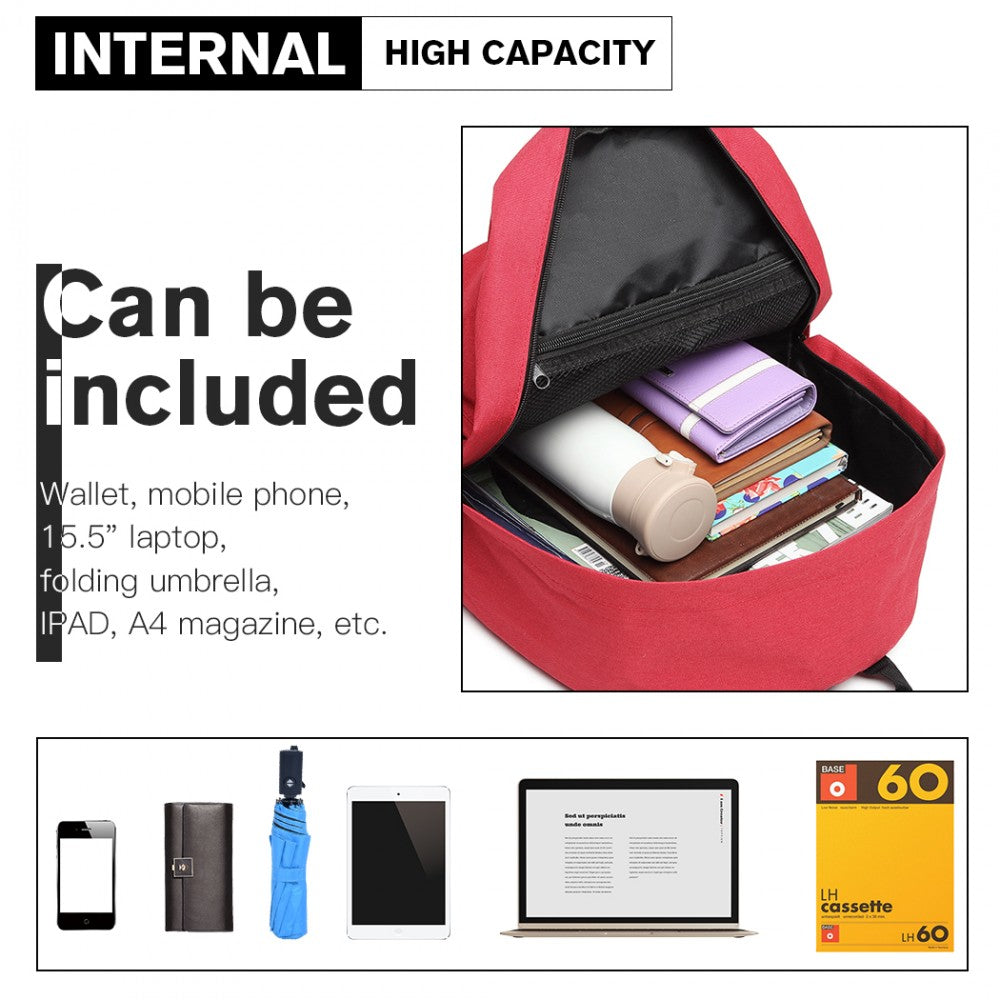 Kono Durable Polyester Everyday Backpack - E1930