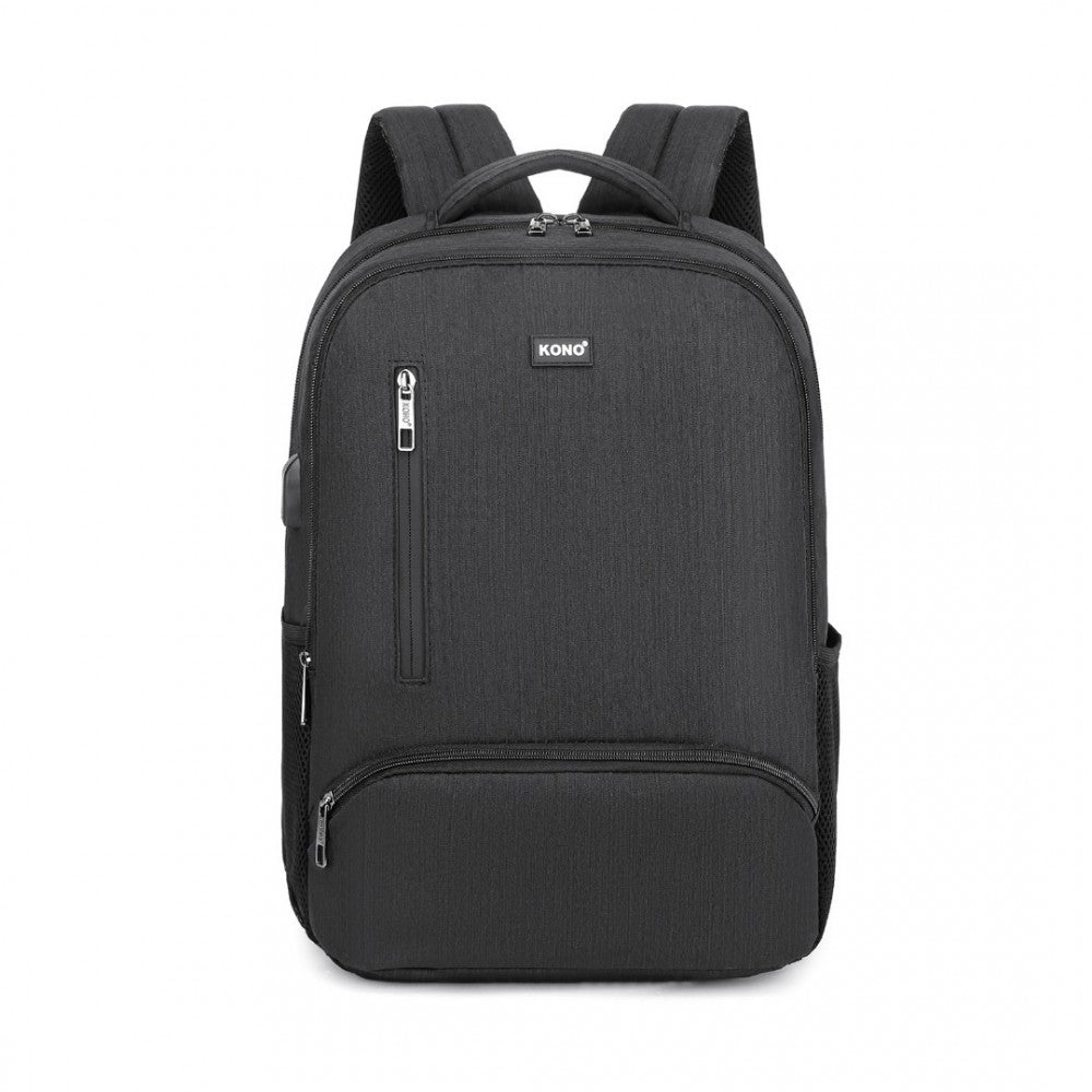 Kono Multi Compartment Backpack with USB Connectivity - E1978