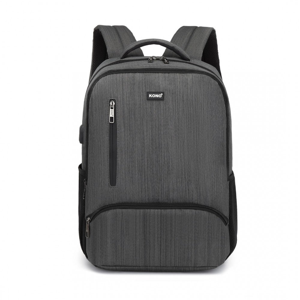 Kono Multi Compartment Backpack with USB Connectivity - E1978