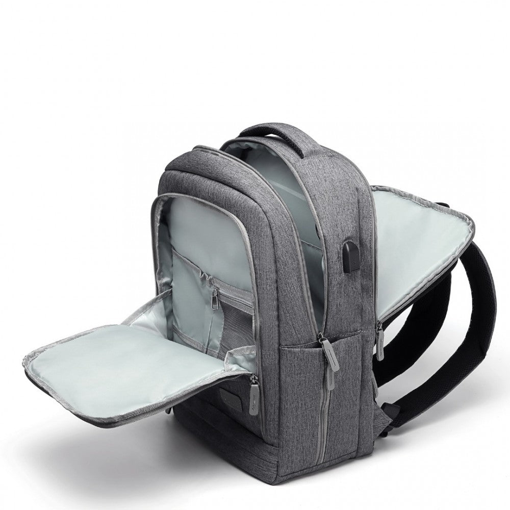 Kono Multi-Compartment Backpack With USB Port - EM2111