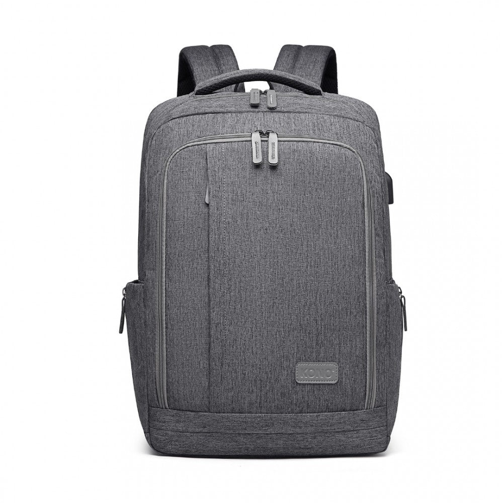 Kono Multi-Compartment Backpack With USB Port - EM2111