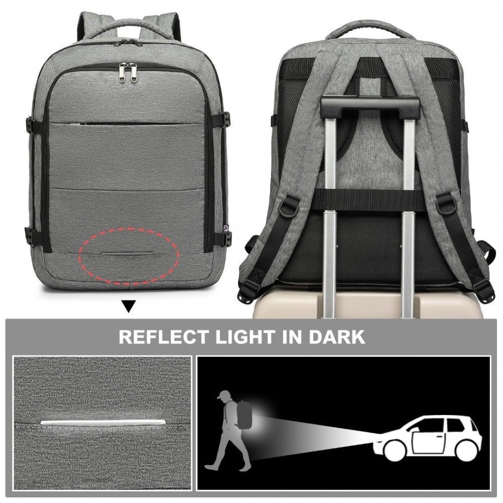 Kono Multi-Level Travel Backpack – High-Capacity Cabin Bag -EM2232