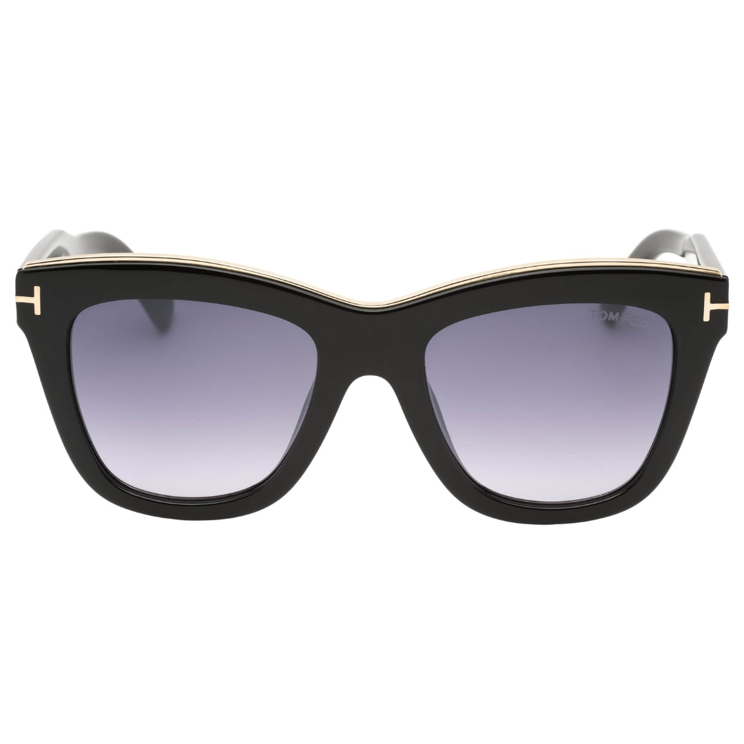 Tom Ford Smoke Mirror Lens Shiny Black Sunglasses FT0685 01C