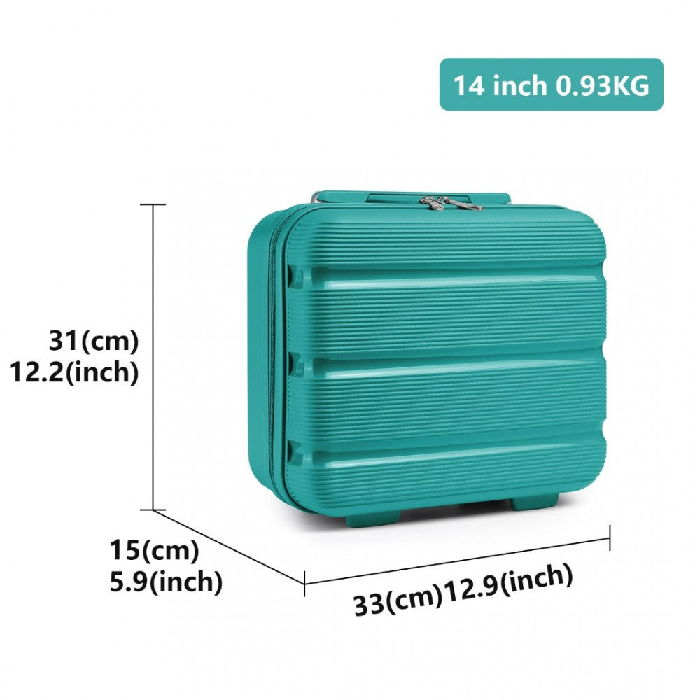 Kono 14" Hard Shell Vanity Case – Bright & Durable PP Travel Case - K2092L