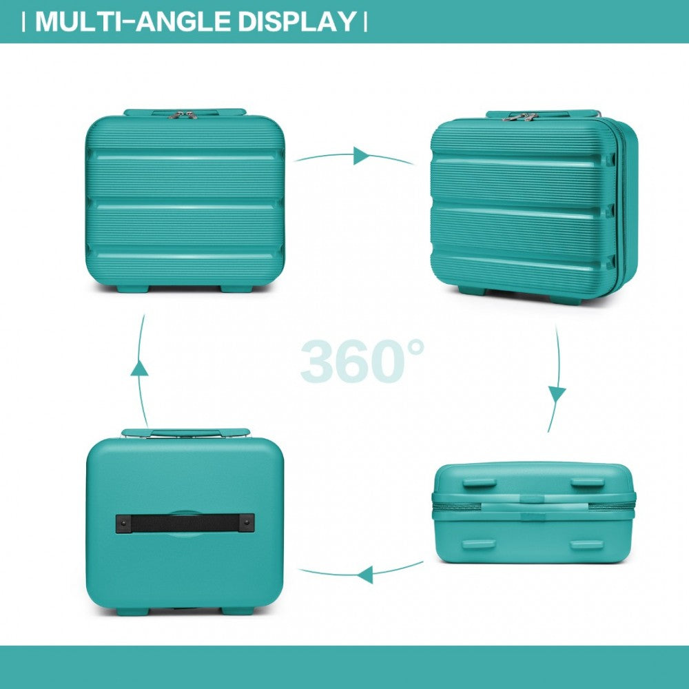 Kono 14" Hard Shell Vanity Case – Bright & Durable PP Travel Case - K2092L