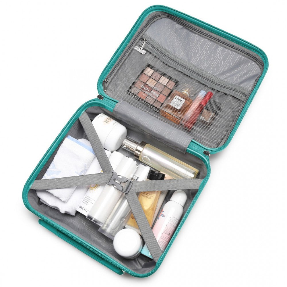 Kono 14" Hard Shell Vanity Case – Bright & Durable PP Travel Case - K2092L