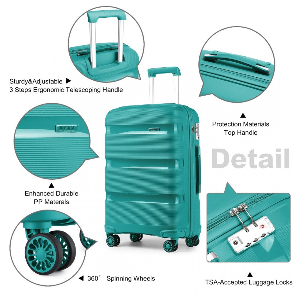 Kono 28" Hard Shell Suitcase – Bright & Durable PP Luggage (Classic Collection) - K2092L