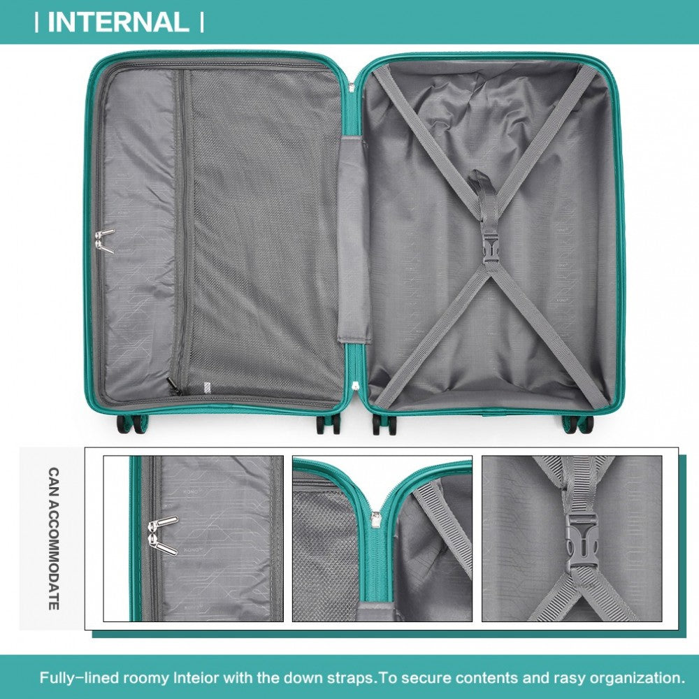 Kono 28" Hard Shell Suitcase – Bright & Durable PP Luggage (Classic Collection) - K2092L