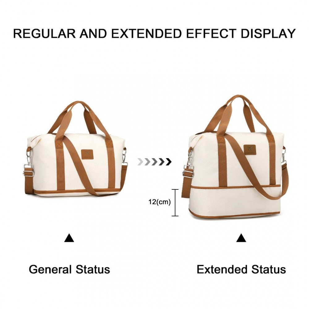 British Traveller 20" Polypropylene Cabin Suitcase Set – Includes Travel Tote & Cosmetic Pouch - K2392L+S2366