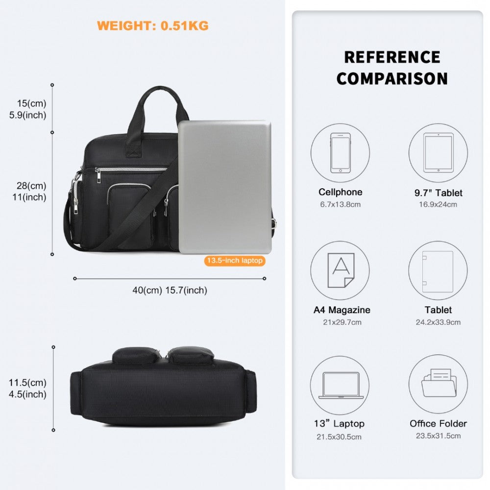 Kono Large Travel Bag – Multi-Pocket Design for Daily Use - MSK2436