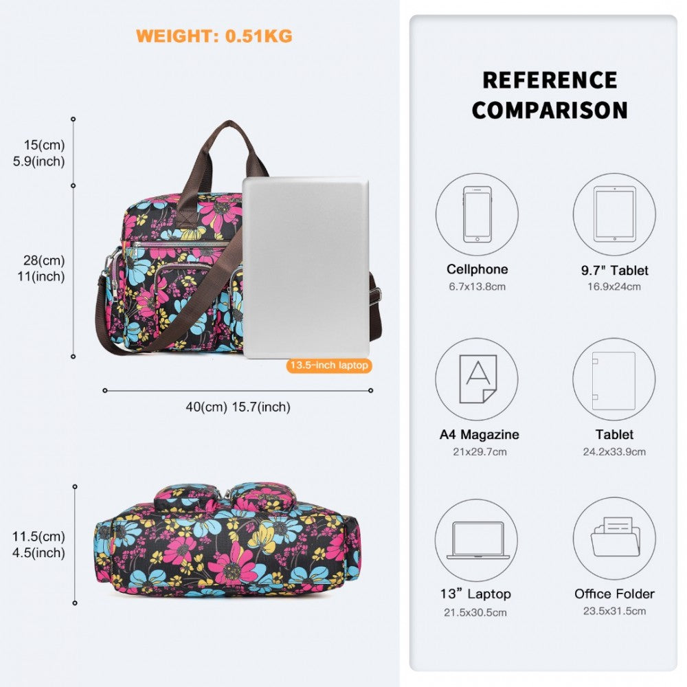 Kono Large Travel Bag – Multi-Pocket Design for Daily Use - MSK2436