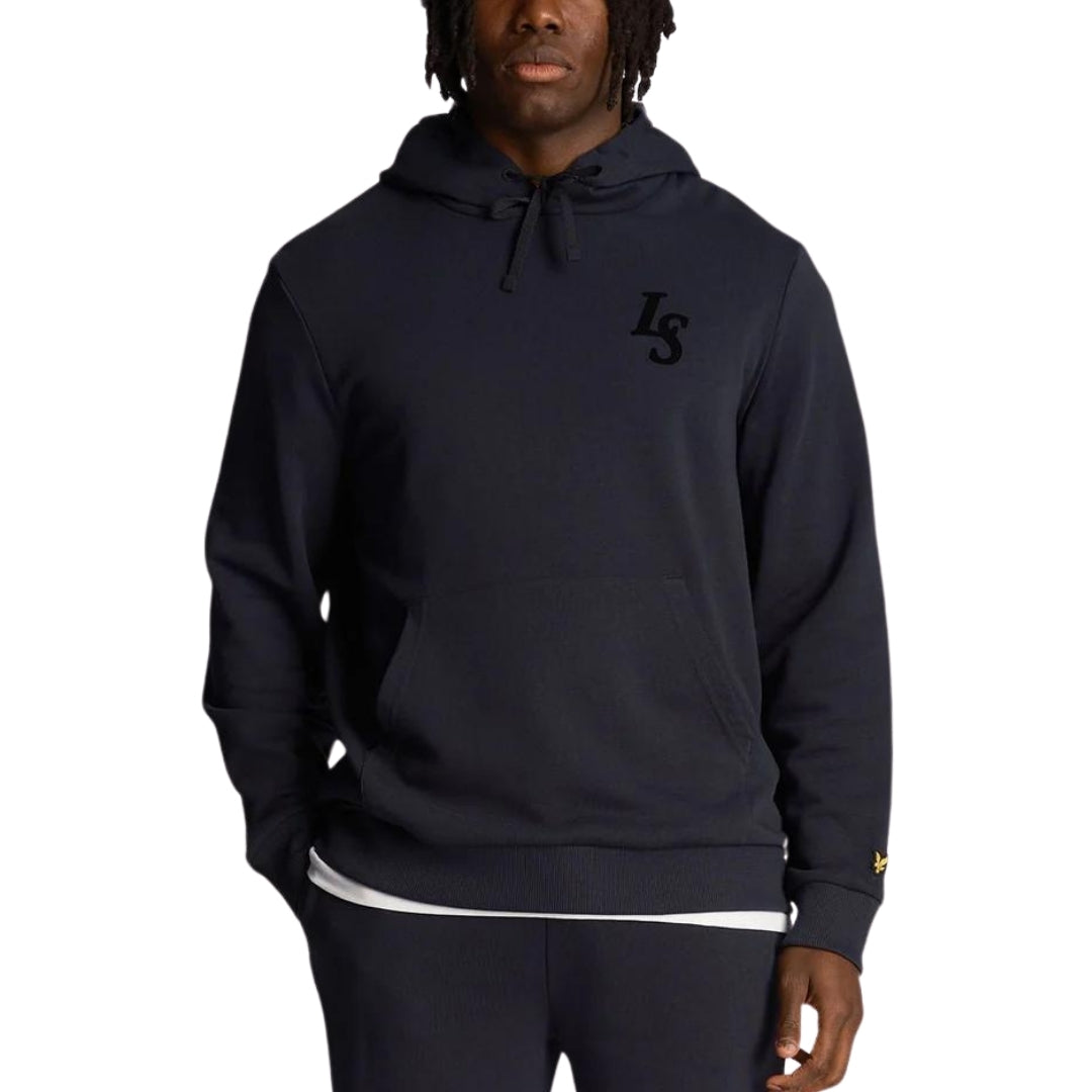 Lyle Scott Club Emblem Dark Navy Hoodie Ml2024V Z271