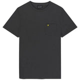 Lyle Scott Plain Pique Pocket Gunmetal T Shirt Ts2006V W635