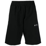 Off White Ow Logo Black Sweat Shorts Omci006C99Fle0081001