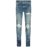 Amiri Mx1 Bleached Ma Honery Comb Indigo Blue Jeans Pf23Mds008 515