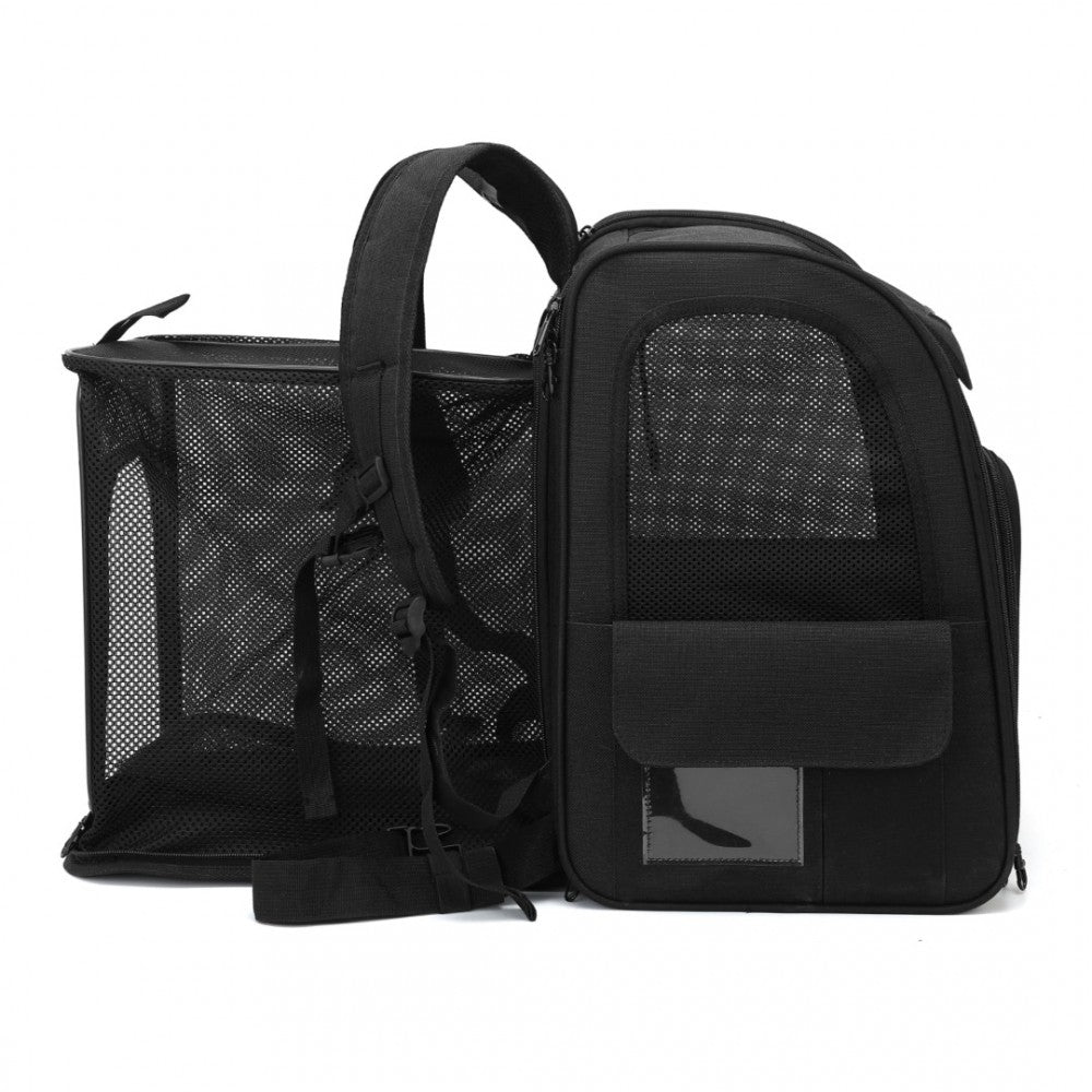Dogat Expandable Foldable Pet Backpack Carrier – Ventilated & Secure Travel Bag - PTD2441