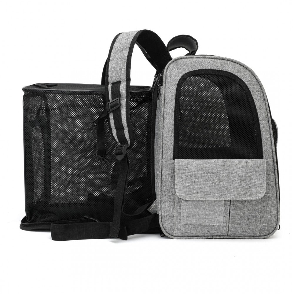 Dogat Expandable Foldable Pet Backpack Carrier – Ventilated & Secure Travel Bag - PTD2441