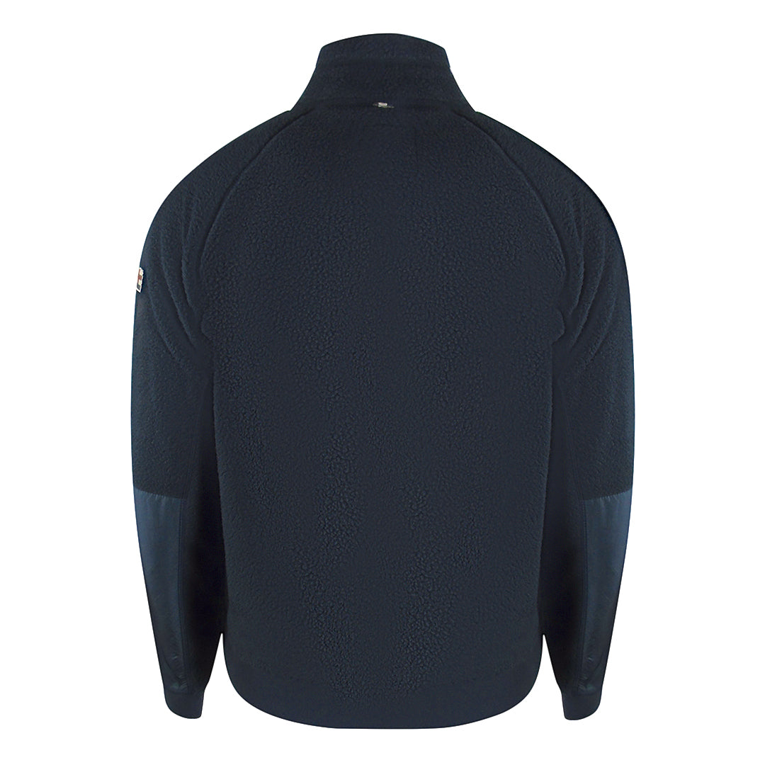 Aquascutum Active One Colorherpa Navy Rf002 11 Navy Blue Sherpa Jacket Male