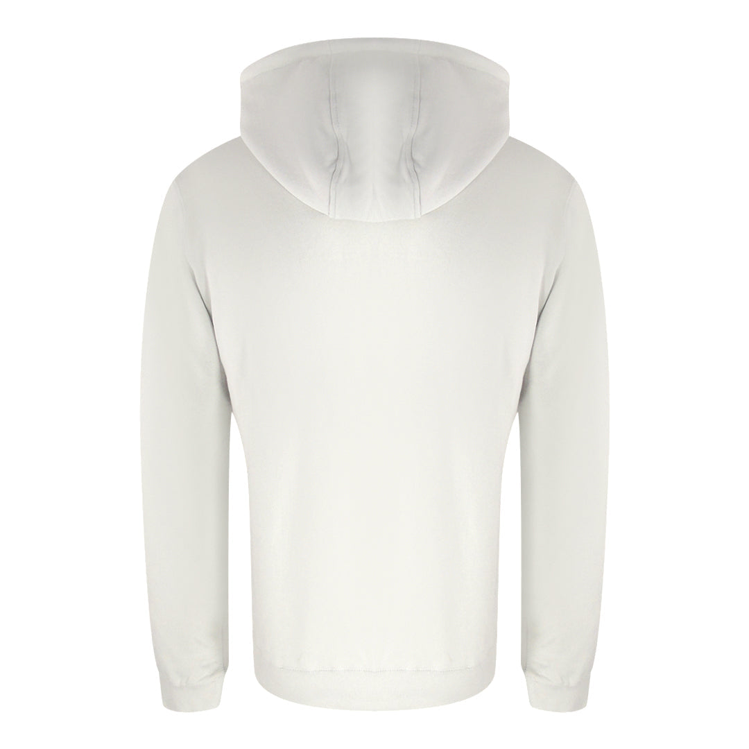 Aquascutum Active Bold Logo White Hoodie SW001 24