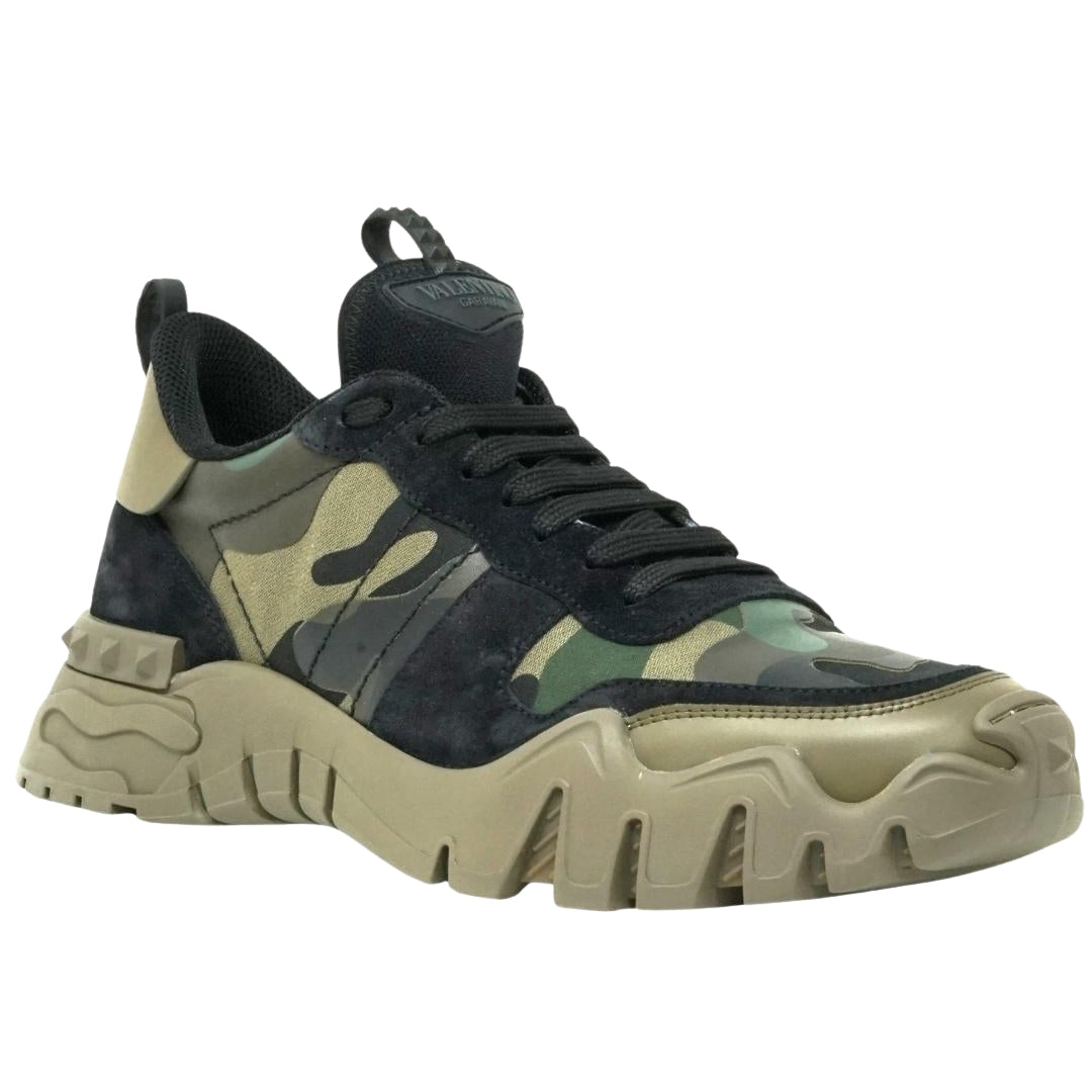 Valentino UY2S0D51 USG Green Shoes Mens UK 9