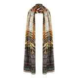 Inoa Golden Eagle 120214 Brown Long Rectangular Scarf