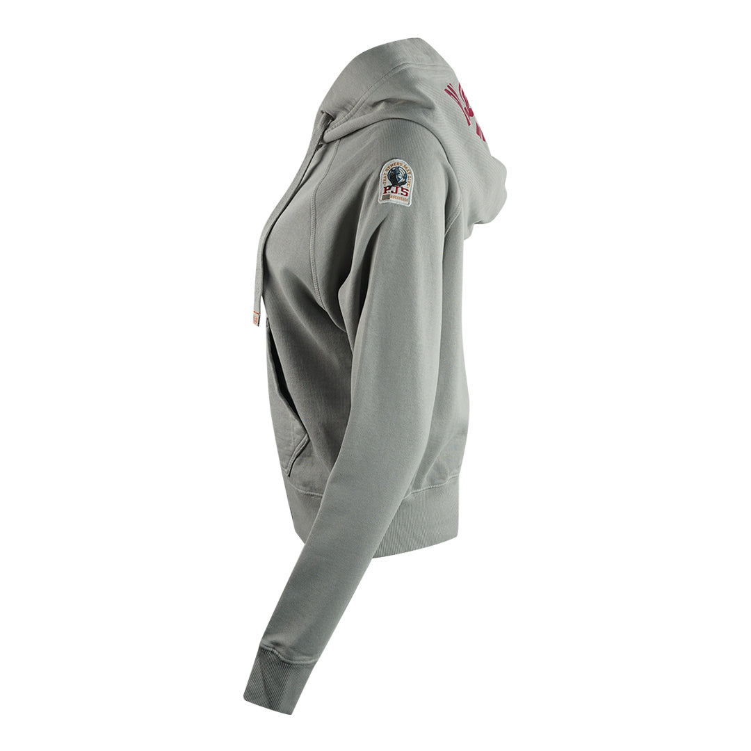 Parajumpers Linzy Paloma Grey Zip Up Cropped Hoodie