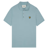 Lyle Scott Branded Chest Logo Away Blue Polo Shirt