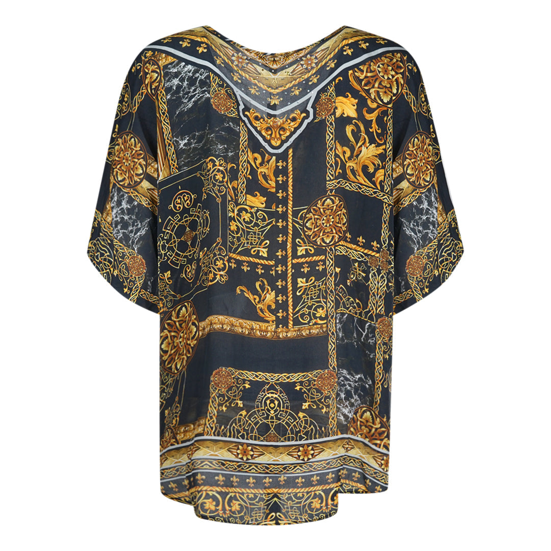 Inoa Verona 1915 Multicoloured Silk Fish Top Verona 1915 Black Fish Top