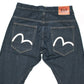 Evisu 2018 Yamato Military Drop Crotch Blue Jeans