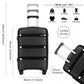 Kono 24" Hard Shell Suitcase – Bright & Durable PP Luggage (Classic Collection) - K2092L