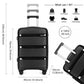 Kono 28" Hard Shell Suitcase – Bright & Durable PP Luggage (Classic Collection) - K2092L