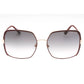 Tom Ford Gradient Blue Lens Shiny Bordeaux Sunglasses One Size