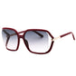 Tom Ford FT1089 75B shiny fuxia / gradient smoke Sunglasses One Size
