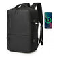 Kono Practical Carry-On Laptop Backpack - Cabin Size with USB & Type-C Charging Ports - BPK2437