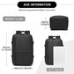 Kono Practical Carry-On Laptop Backpack - Cabin Size with USB & Type-C Charging Ports - BPK2437