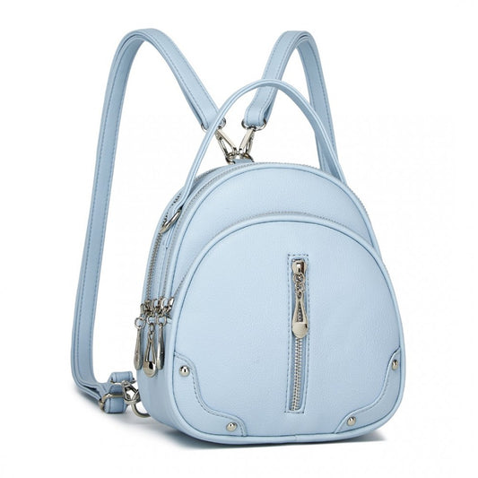 Miss Lulu Mini Convertible Backpack – PU Leather 3-in-1 Handbag, Crossbody & Shoulder Bag for Women - BPM2450