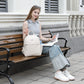 Miss Lulu Stylish PU Leather Backpack with Anti-Theft Back Zipper - BPM2452