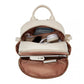 Miss Lulu Stylish PU Leather Backpack with Anti-Theft Back Zipper - BPM2452